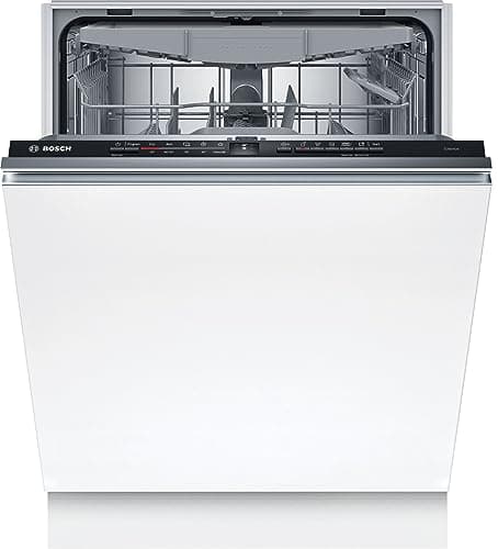 Bosch Elettrodomestici SMV2HVX02E Serie 2, Lavastoviglie da incasso a scomparsa totale, Home Connect, Diagnostica da remoto, Assistente al lavaggio, Programma Preferito, InfoLight, 3 cestello, 60 cm