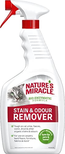 Nature´S Miracle Stain & Odour Remover per Gatti, Eliminare lo Sporco Quotidiano, Lieve Fragranza Agli Agrumi, 709 ml