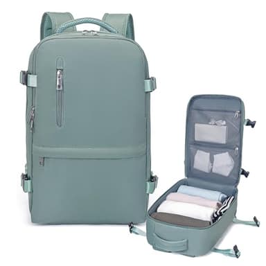 Xkdoai Zaino 40x20x25 per Ryanair, Zaino da Viaggio Aereo Bagaglio a Mano Borse Cabina Valigia Zaini Casual Unisex Borsone da Viaggio Impermeabile Casual Daypack