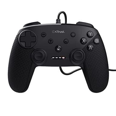 Trust Gaming GXT 541 Muta Controller PC Cablato, 75% Materiali Riciclati, Cavo USB 3m, 15 pulsanti, Ritorno di Vibrazione, Joystick Gamepad per Giochi, Computer, Laptop, Windows 10/11