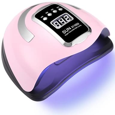 Zawaer Lampada Uv Led Unghie, 280W 66 Perline di Luce per Smalto Gel, Fornetto Asciuga Smalto Piccola Rapido 4 Timer Professionale, Display Visivo a LED Lampade Polimerizzanti per Casa e Salone