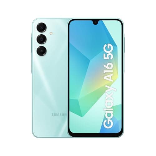 Samsung Galaxy A16 5G, Smartphone Android 14, Display Super AMOLED 6.7" FHD+, 4GB RAM, 128GB, Batteria 5.000 mAh, Resistenza IP54, memoria espandibile fino a 1.5TB, Light Green [Versione Italiana]