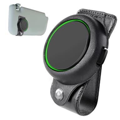 mylovetime Supporto parasole compatibile con Ooono Co Driver No2, supporto per rilevatore di flash Ooono Auto Pelle PU Nero