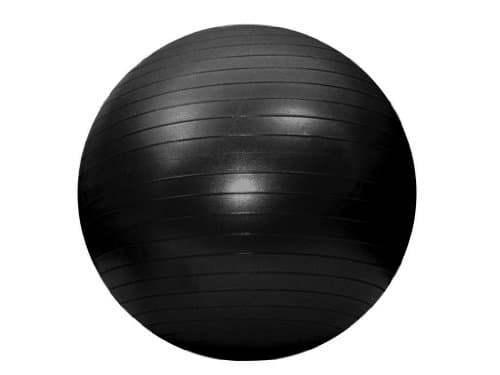 KIKKA ACTIVE CHAIR Fitness Ball 52 cm (Pallone Gonfiabile per Esercizi) Nera - con Pompa