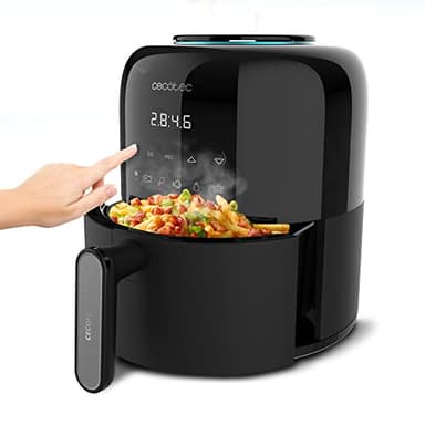 Cecotec Friggitrice ad Aria Cecofry Pixel 2500 Touch. Air Fryer 1200W, Capacità 2,5L, 6 Programmi, Controllo Digitale, Timer, Manico Del Corpo e Tocco Freddo, Piedi Antidisdain, Tecnologia PerfectCook