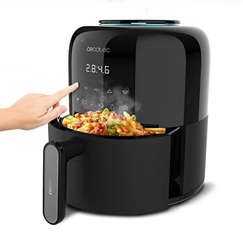 Cecotec Friggitrice ad Aria Cecofry Pixel 2500 Touch. Air Fryer 1200W, Capacità 2,5L, 6 Programmi, Controllo Digitale, Timer, Manico Del Corpo e Tocco Freddo, Piedi Antidisdain, Tecnologia PerfectCook
