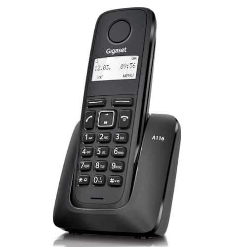 Gigaset A116 - Telefono senza fili DECT, colore: Nero