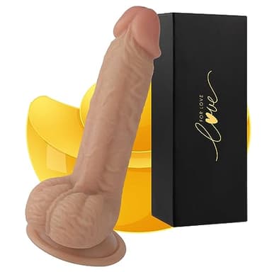 Ḋídò Donne Réãlistico Piccolo 15Cm, Ḋidlo Ánále per Uomo Donne con Ventósá in Silicone Réaliśtico Mini Dídò Péne Fàlló in Silícone Réàle Silícone per Donna Morbido
