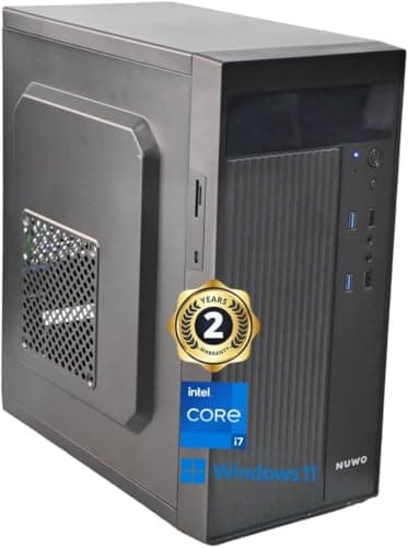 Pc Fisso i7, 32gb Ram, Ssd da 1TB, Cpu fino a 4.00ghz, Scheda video GT730 4GB dedicata, Wifi USB Incluso, Windows 11 Pro, Office 2019, Computer PC Desktop completo per ufficio,casa pronto all'uso
