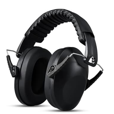 Diboniur Earmuffs Cuffie antirumore, Nero, 1 unità (Confezione da 1) Unisex