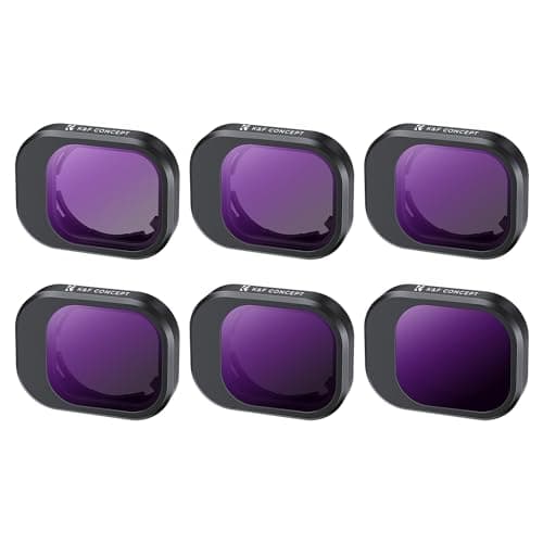 K&F Concept Mini 4 PRO ND Filtro Kit, Filtri ND4, ND8, ND16, ND32, ND64, ND1000 Compatibile con DJI MINI 4 PRO per 28 Strati Nano Rivestimento