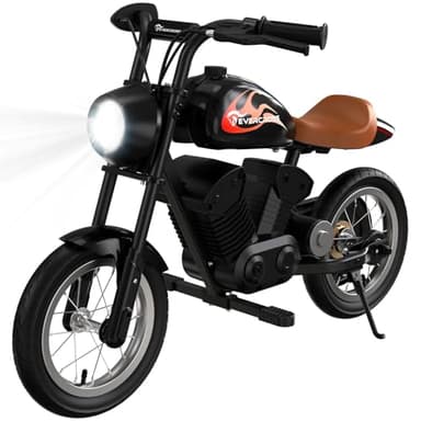 EVERCROSS EV08M Motocicletta Elettrica per Bambini, con Motore da 150W, Velocità 8/16km/h ed a Lunga Distanza 10KM, Pneumatici da 12 Pollici, Motocross per Bambini di età Compresa tra 3-12 Anni