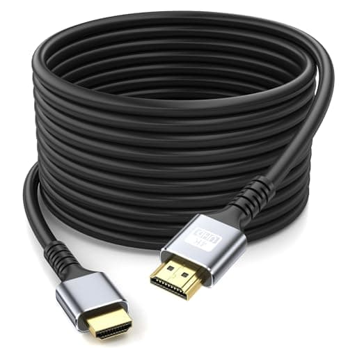 looyotul 4k Cavo Hdmi 10m Ultra Alta Velocità Cavo 2.0 HDMI 4K@60Hz 18gbps Connettore Placcato Oro 3D ARC Ethernet HDMI Cavo per HDTV Monitor Laptop Roku TV PS4/PS5 (Argento)
