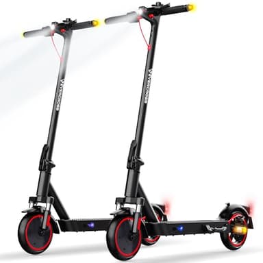 EVERCROSS EV85F Monopattino Elettrico Adulto, 8,5'' Scooter Elettrico Pieghevole - APP, Motore da 350W, Batteria da 7,8AH, Peso di 15KG, Carico Massimo 120KG, Doppio Freno, Doppio Ammortizzatore
