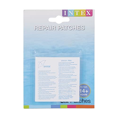 Intex 59631NP - Toppe di riparazione, 6 pezzi, Vinile, 7x7 cm