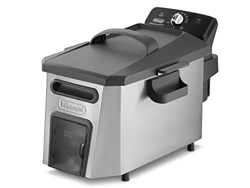De'Longhi DeLonghi F 44510 CZ friggitrice 3 L Singolo Nero, Acciaio Inossidabile Indipendente 3200 W, 3 Litri, Metallo, Noir, Acier Inoxydable