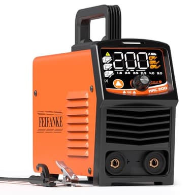 FEIFANKE Saldatrice Elettrodo ARC200 3 in 1 Saldatrice Inverter SYN IGBT 200A con il Display Digitale Del LED Saldatrice Portatile MMA Stick/Lift TIG/Avvio A Caldo/Forza D'arco/VRD