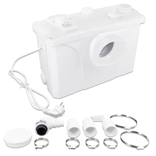 HENGMEI Trituratore per WC 700W per lavabo, bagni, Filtro Antiodore