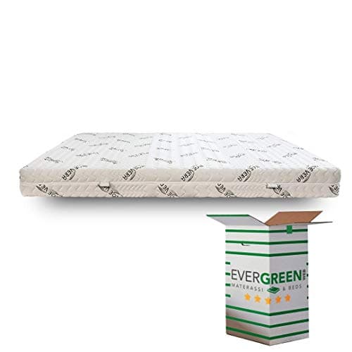 Evergreenweb - Materasso Singolo 80x190 Alto 18 cm in Lattice con Rivestimento Oli Aloe Vera Sfoderabile 7 Zone Differenziate rigidità Media Anallergico Antiacaro Antibatterico Traspirante Ergonomico