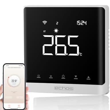 Termostato da parete intelligente per riscaldamento a pavimento Wi-Fi, termostato ambiente tramite smartphone Tuya Smart Life Amazon Alexa Google Home controllabile Termostato da pavimento