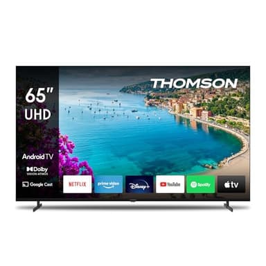 Thomson 65 Pollici (164 cm) UHD TV Smart Android TV (WLAN, HDR, Triple Tuner DVB-C/S2/T2) – 65UA5S13-2023