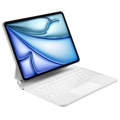 Magic Keyboard 10.9'' per iPad Air (5, 4 generazione) con tastiera per iPad Pro 11 pollici (3a/2a/1a generazione) Design con supporto fluttuante, tastiera magnetica con trackpad, layout tedesco QWERTZ