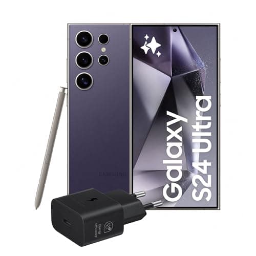 Samsung Galaxy S24 Ultra Smartphone AI, Caricatore incluso, Display 6.8'' QHD+ Dynamic AMOLED 2X, Fotocamera 200MP, RAM 12GB, 512GB, 5.000 mAh, Titanium Violet [Versione italiana]