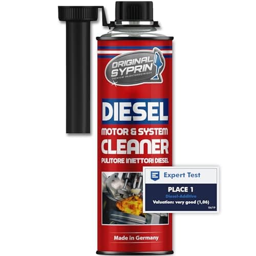 SYPRIN Pulitore Iniettori Diesel, ottimizza e pulisce iniettori, ugelli di iniezione, filtri antiparticolato Diesel, Dpf - additivo 1x500ml