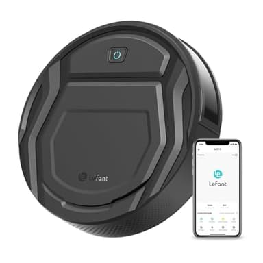 LEFANT Robot Aspirapolvere con 2200Pa, Senza Grovigli,7,6cm Ultra Sottile,Autocaricante,Wi-Fi/App/Alexa,120 Minuti,6 Modalità di Pulizia,Ideale per Peli di Animali Domestici,Pavimenti Duri M210-Pro