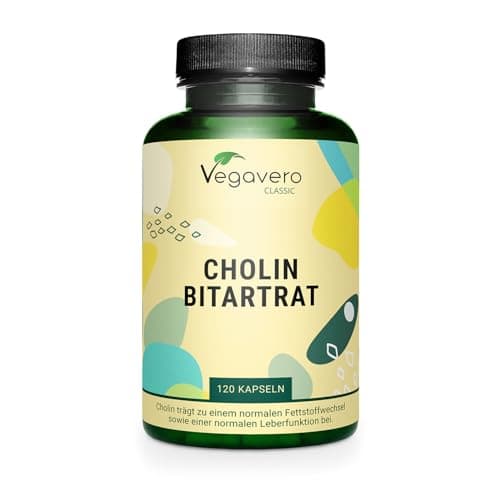 Colina Bitartrato | 700mg per Capsula | Per la Normale Funzione Epatica e Cognitiva | Alto Dosaggio | Vegan | Senza Additivi | No OGM | Vegavero®