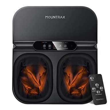 Mountrax Massaggiatore per Piedi con Calore, Massaggiatore per Piedi Shiatsu con Impastamento Profondo, Massaggiatore Plantare per Fascite Plantare, Piedi fino alla Taglia 46