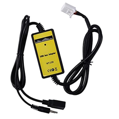 Janasiba 6 + 6 pin autoradio adattatore digitale USB MP3 interfaccia CD con ingresso AUX da 3,5 mm per la serie