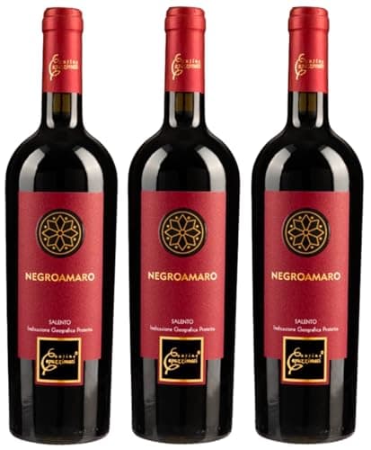 3x Negroamaro Vino Rosso Puglia IGP Salento 13,5% vol Capuzzimati 3x75cl