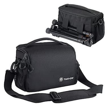 TARION Borsa a tracolla per fotocamera, Borsa a tracolla per fotocamera Borsa per fotocamera piccola per fotocamere SLR DSLR, obiettivi, accessori (TSB-S)
