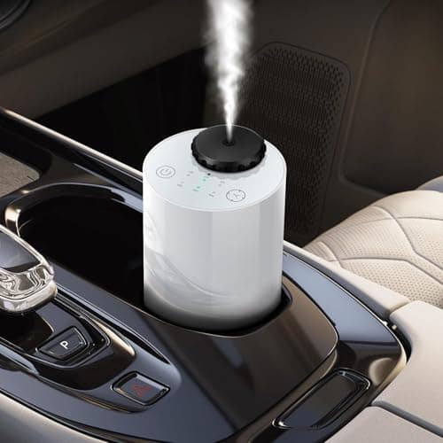 Diffusore atomico aromatherapy, diffuser waterless, regolazione spray 10/30/90s, timer e diffusore di olio essenziale, funzionamento a batteria, dura 10 ore, nebbia super silenziosa e densa per auto