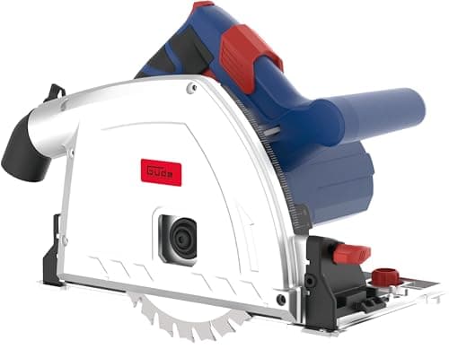 Güde 58232 TS 57-1400 KE - Sega circolare 1400 W, 230 V, colore: Blu/Rosso