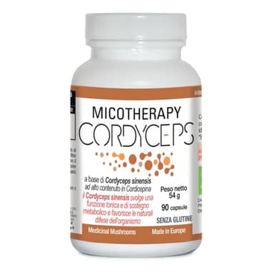 MICOTHERAPY CORDYCEPS Integratore alimentare a base di Cordyceps sinensis da coltivazione biologica - 90 Capsule | Prodotto in Italia