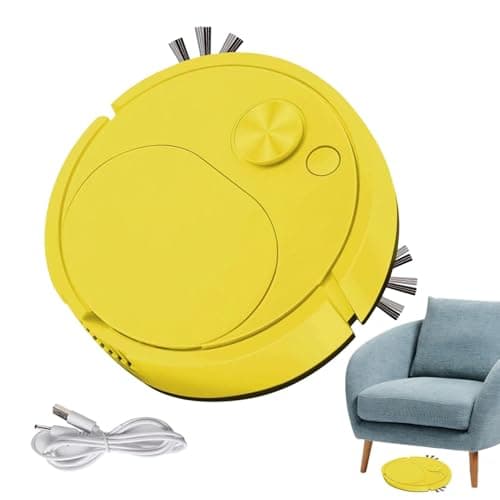 Robot aspirapolvere – Robot aspirapolvere leggero, anti-caduta, silenzioso, robot aspirapolvere economico con di prevenzione degli ostacoli, robot aspirapolvere con ricarica USB per hotel,