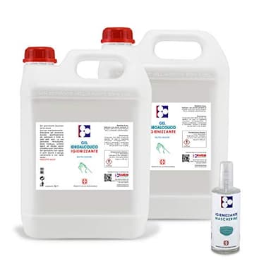 Gel Igienizzante Mani 2 taniche 5 litri PROMO - Omaggio Igienizzante mascherine 100ml