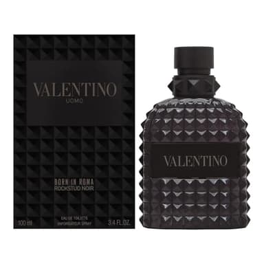 Valentino Uomo Born In Roma Rockstud Nero EDT For Men 3.4 Fl Oz