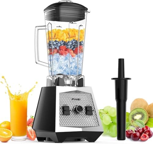 FIMEI 1500W Frullatore Professionale con Brocca da 2L Senza BPA, Frullatore ad Alta Velocità, Frullatore per Tritare Ghiaccio/Miscelare e Alimenti per Bambini, Frullatore Professionale per Ghiaccio