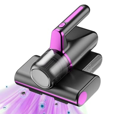 Aspirapolvere antiacaro per materassi Aspirapolvere per materassi con luce UV-C, aspirazione 14Kpa Aspirapolvere per materassi con filtro HEPA L'aspirapolvere antiacaro rimuove il 99,99% (Grigio)