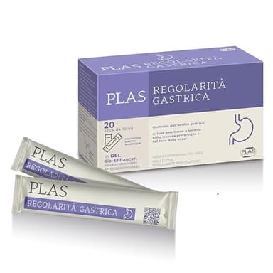 Plas Pharma® Regolarità Gastrica - Integratore Naturale in Stick contro Acidità e Reflusso Gastroesofageo - Emolliente, Lenitivo e Senza Zucchero, Consigliato dai Migliori Nutrizionisti Italiani