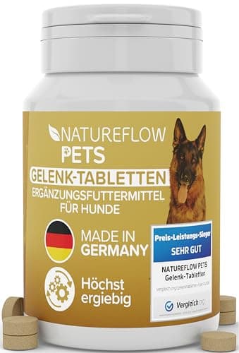 Integratori per Articolazioni per Cani – Cura delle Articolazioni con Cozza Verde, MSM e Artiglio del Diavolo – Compresse Facili da Somministrare – Prodotto in Germania – 100 Compresse