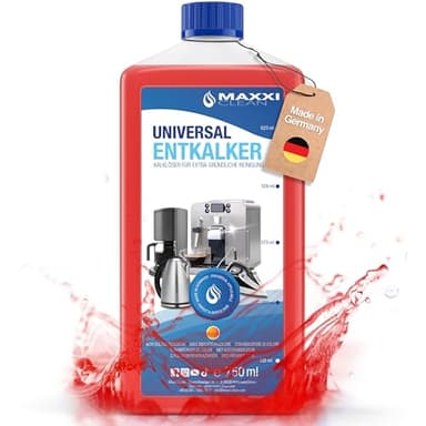 MAXXI CLEAN | Decalcificante Macchina Caffè (750 ml), altri Elettrodomestici e anche per Bagno & Cucina | Adatto a tutte le Marche e Modelli | Dissolvitore di Calcare