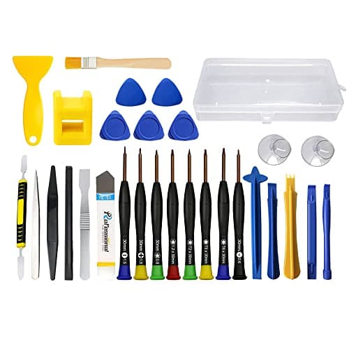 RealPlus 30 in 1 Kit di Strumenti di Riparazione del Telefono, Strumenti di Riparazione Elettronica 8 Cacciaviti Magnetici e Strumenti di Apertura della Leva, Adatto per Phone, Tablet(30PCS)