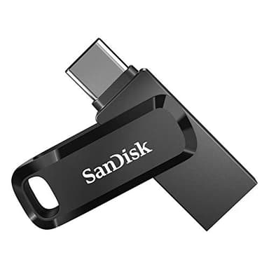 SanDisk Ultra Dual Drive Go 64GB Unità Flash (con Connettori USB reversibili di Tipo C e Tipo A, per Smartphone, Tablet, Mac e Computer, Fino a 300 MB/s, Chiavetta USB Type-C ) Nero
