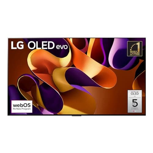 LG OLED evo 83'', Serie G4 2024, OLED83G45LW, Smart TV 4K, Design One Wall, Processore α11, Brightness Booster Max, 60W, Dolby Vision, Wi-Fi 6, 4 HDMI 2.1 4K@144Hz, GSYNC, VRR, ThinQ AI, webOS 24