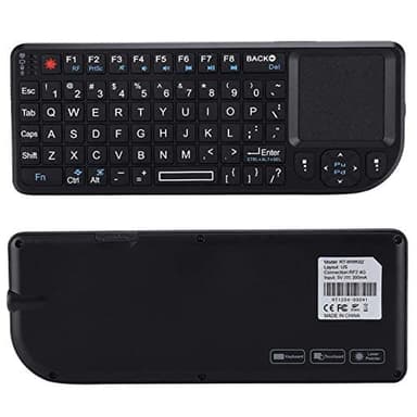 Socobeta Tastiera touchpad Wireless da 2,4 GHz Tastiera retroilluminata USB Ultra Sottile Ricaricabile