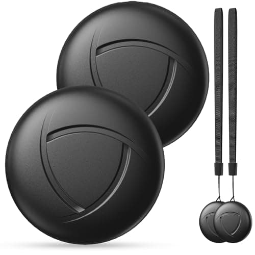 Localizzatore GPS - 2 Pezzi Smart Air Tracker Tag, Localizzatori Bluetooth Compatibile con Apple Dov'è (Solo iOS 14.5+), Trova Chiavi per Valigia/Gatti/Borsa/Bambini/Cani, Batteria Sostituibile